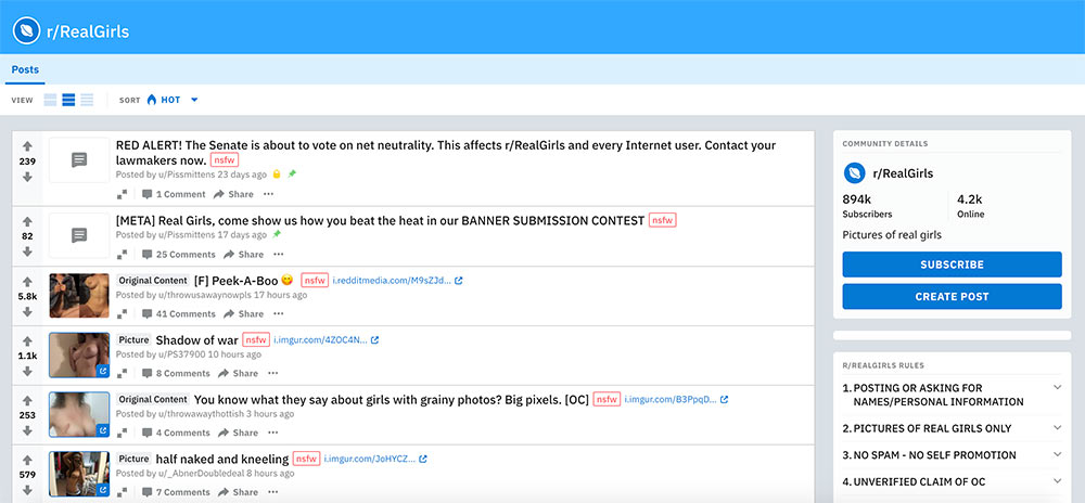 r RealGirls reddi com r realgirls  Porn Subreddit Porn Explosion 